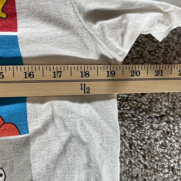 The Simpsons Shirt Adult Medium White Short Sleeve 2021 Fox Short Sleeve Mens - Picture 4 of 8